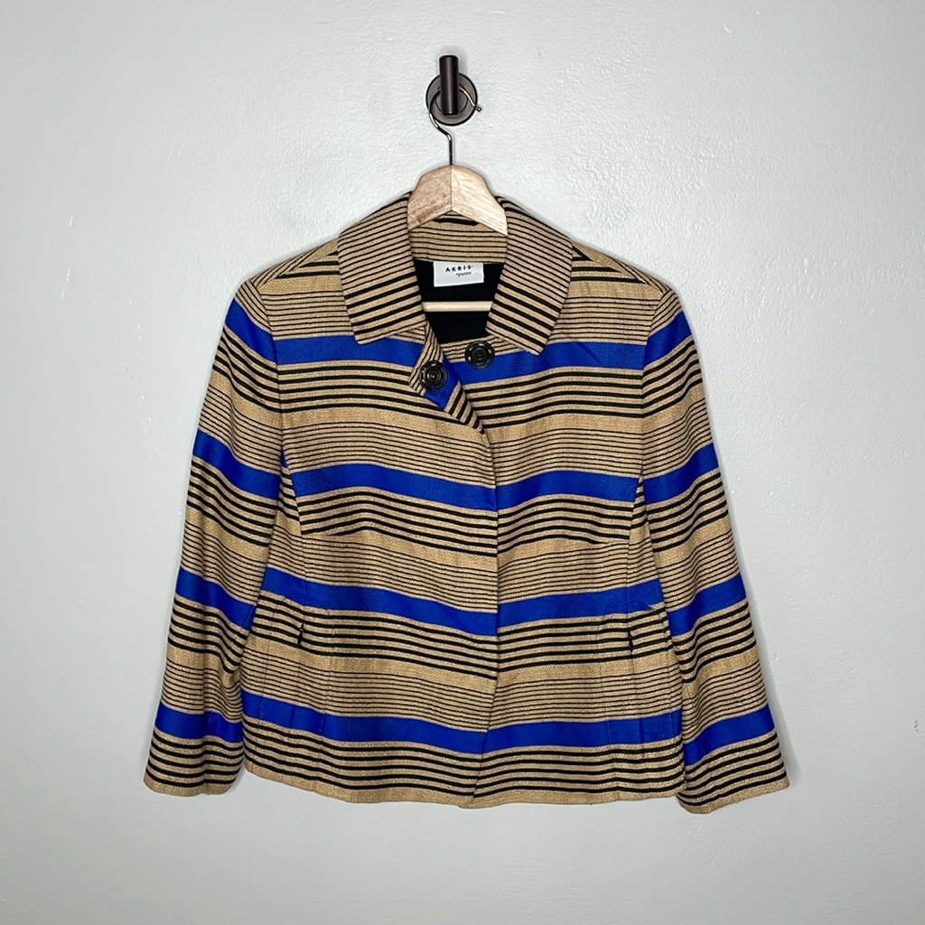 Akris Punto Striped Blazer Jacket